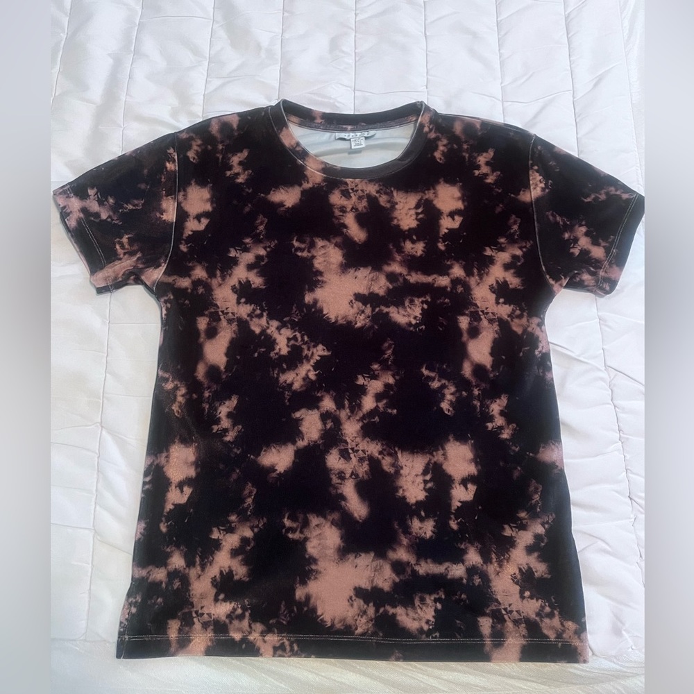 Topshop velour tee XS